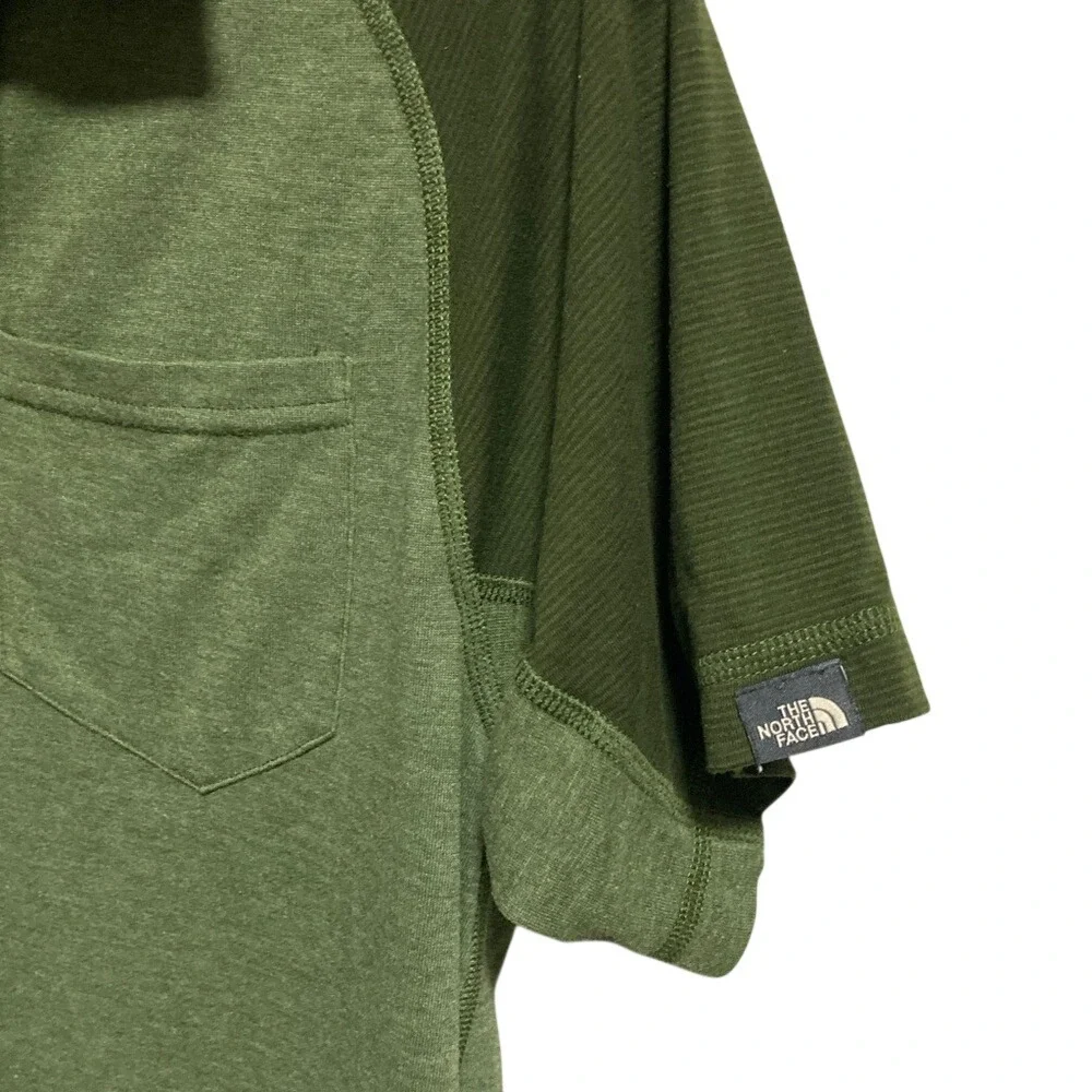 The North Face Men's Olive Green Two-Tone Polo